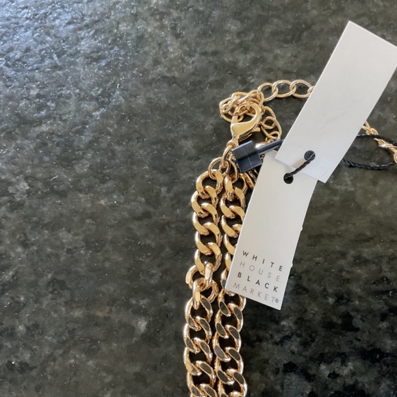 NWT double strand with pearl chain necklace from WHBM - Picture 7 of 8